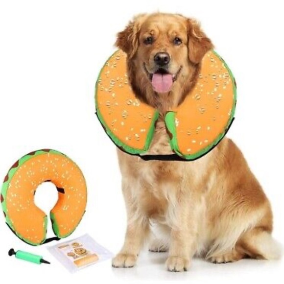Dog Hamburger Recovery Collar-NEW - Picture 1 of 4